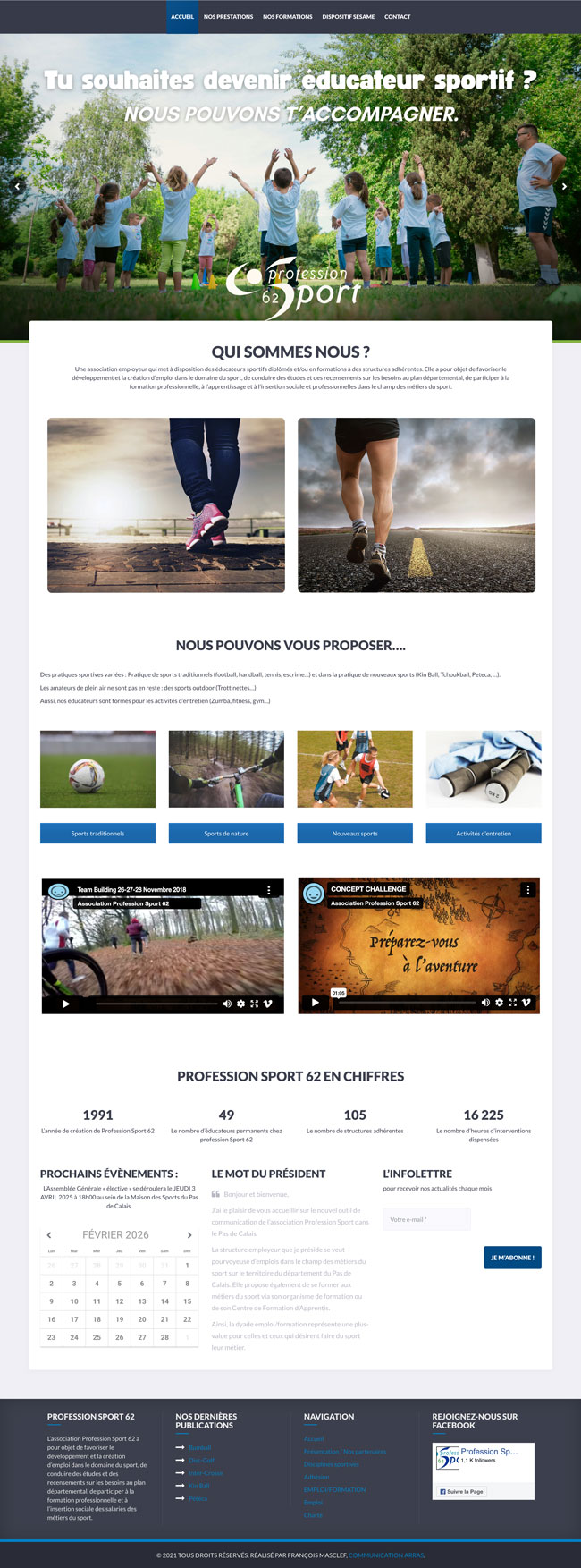 Webdesign association sportive