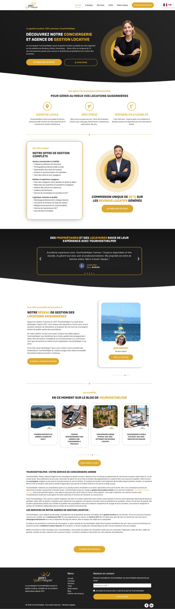 Site web de franchise internationale